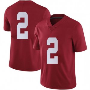 NCAA Men's Alabama Crimson Tide #2 DeMarcco Hellams Stitched College Nike Authentic No Name Crimson Football Jersey IF17G28XT